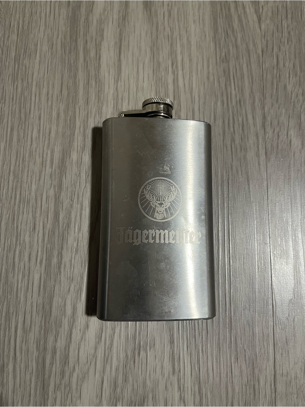 Silver Jager Flask